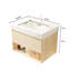 Meuble-lavabo de 30 po avec comptoir en pierre frittée et lavabo en céramique, rangement en contreplaqué flottant, tablette de tiroir, meuble-lavabo à DEL à capteur, arrangement, DEL à détection automatique, plateau en or-718983422