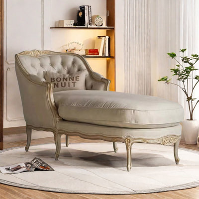 Chaise Longue With Sponge Fill Wood Frame