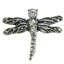 Lily Pads dragon fly knob decorated with swarovski crystals in finish Chalice
