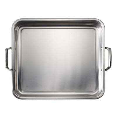Tramontina Prima 16.5-Inch Stainless Steel Roasting Pan with Basting Grill