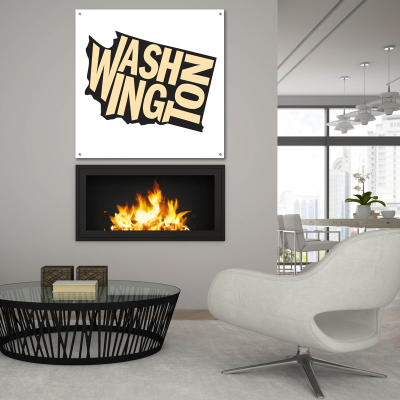  «Washington 2» par Art Licensing Studio, art mural en verre acrylique, 36 po x 36 po, H 36 po x l 36 po