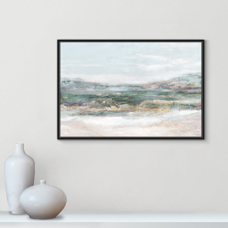 Lori Dazzling by Matina Theodosiou - Painting Print on Canvas, No Mat, 25.5" H x 37.5" W x 2" D, Black Framed Canvas