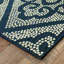 Tapis intérieur / extérieur bleu marine / ivoire Anastasaos-29515333