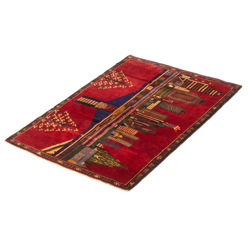 Teimani Red Rug 2'10" x 4'4"