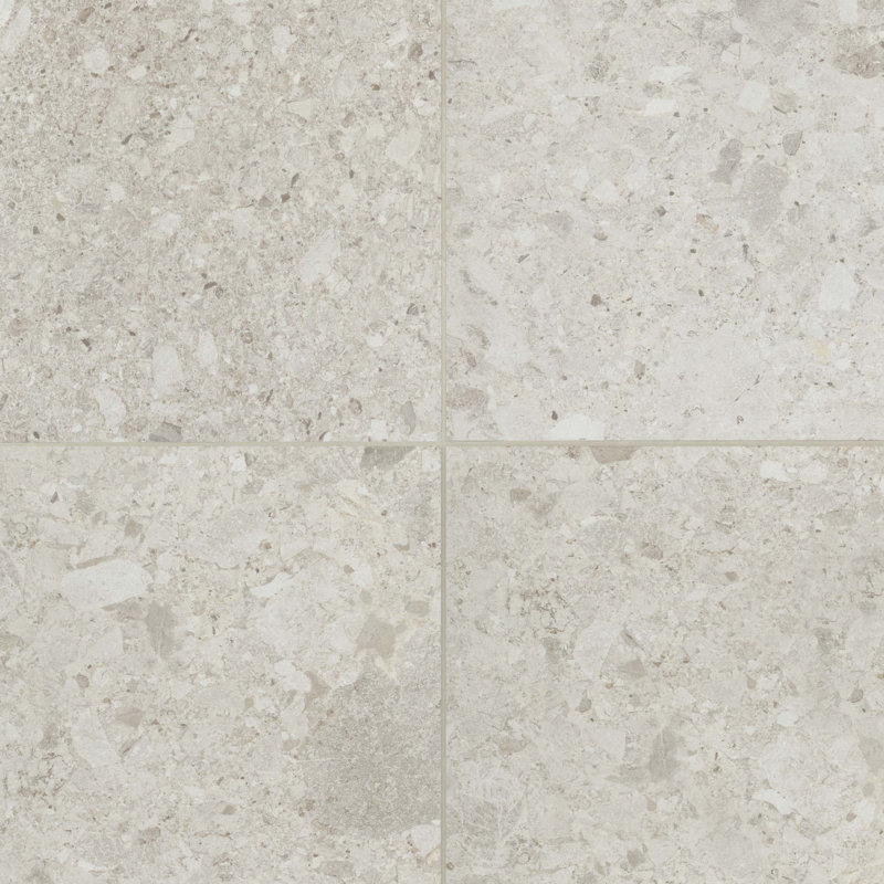 Frammenta 24" x 24" Porcelain Stone Look Wall & Floor Tile, White