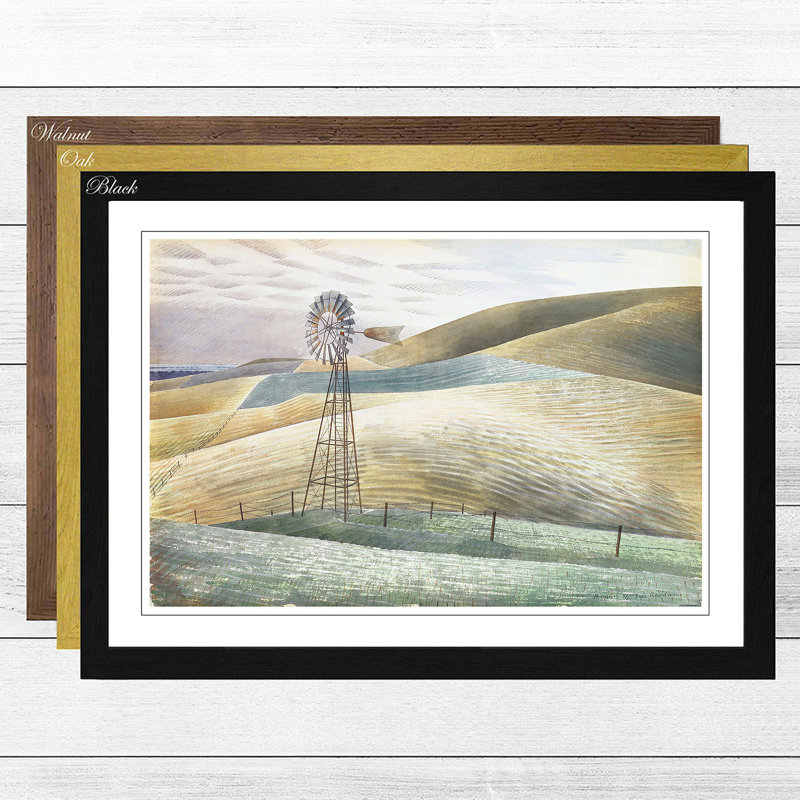 Eric Ravilious - Single Picture Frame Print, Oak