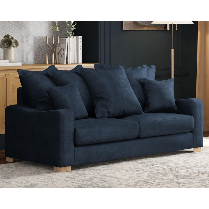 Theadford Three Seater, Scatter Back, Forest Green