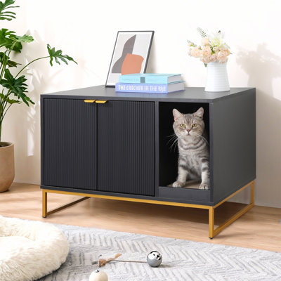 Litière pour chat avec lit à griffes Modern