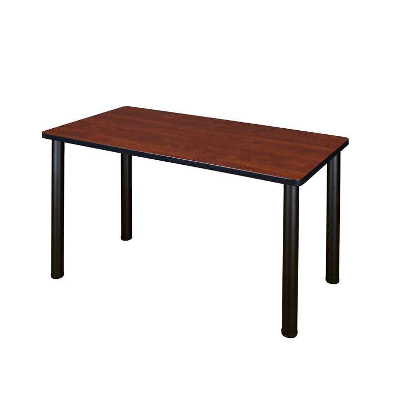 Plateau de table de formation Kee, H 29 po x L 48 po x l 24 po, Noir, Cerisier