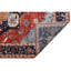 Tapis oriental rectangulaire en laine noué à la main de couleur rouille / bleu / bleu marine-83967140