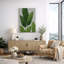 Œuvre botanique de feuille tropicale minimaliste, plante verte moderne, photos, impression sur toile encadrée-126136619-126136623