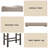 Charming Linen Counter Height Stool Set for Stylish Spaces