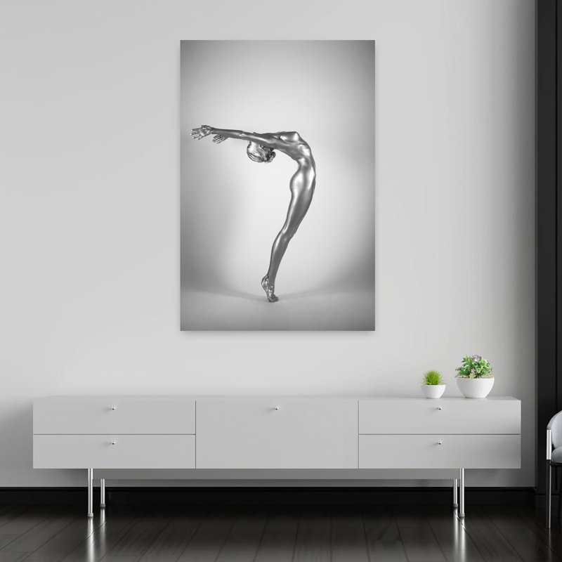 2Light Contemporary Portrait Art mural, H 60 po x l 40 po