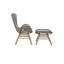 Baudin Upholstered Accent Chair with Footstool-1242122510