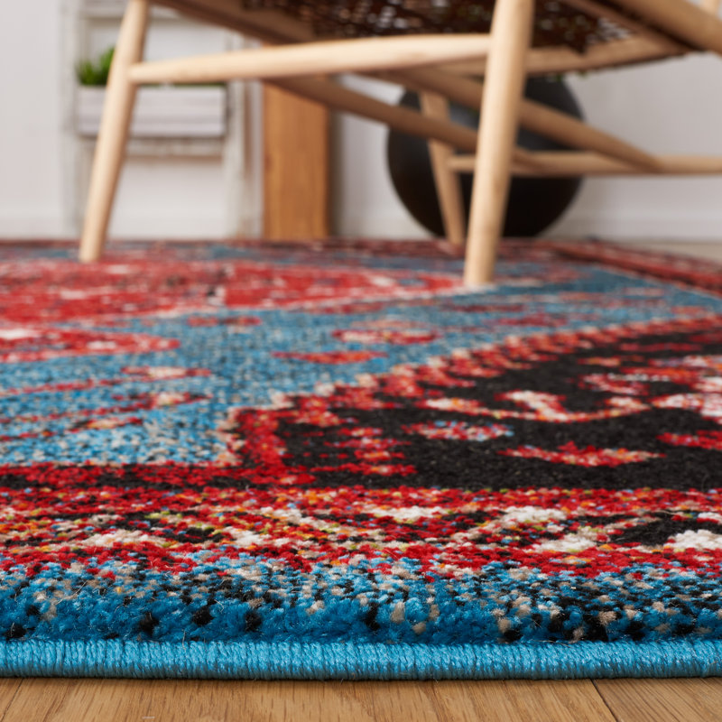 Vintage Hamadan Performance Oriental Rug, Square 6'7"