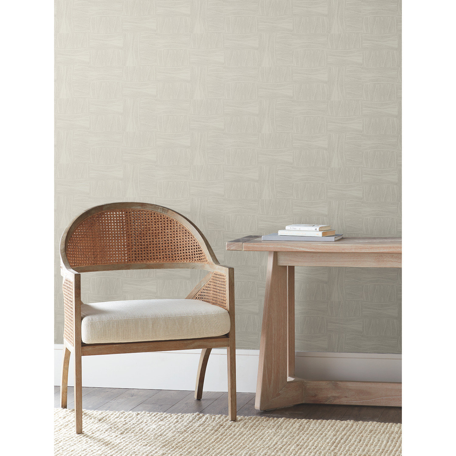 Apia Abstract Wallpaper, Light Taupe