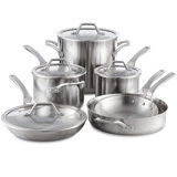 Calphalon Signature Stainless Steel 10 Piece Cookware Set