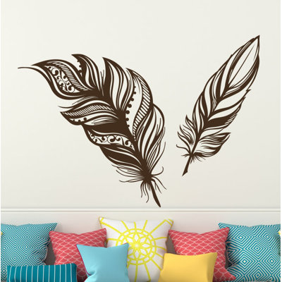 Adhésif décoratif plumes