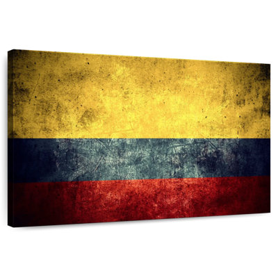 Grunge Colombian Flag