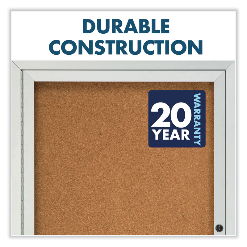 Quartet® Wall Aluminum Bulletin Board, 24" W x 36" D