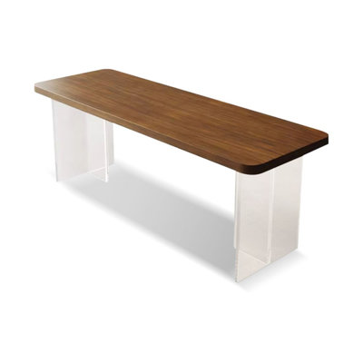 Modern and simple Solid wood acrylic leg desk