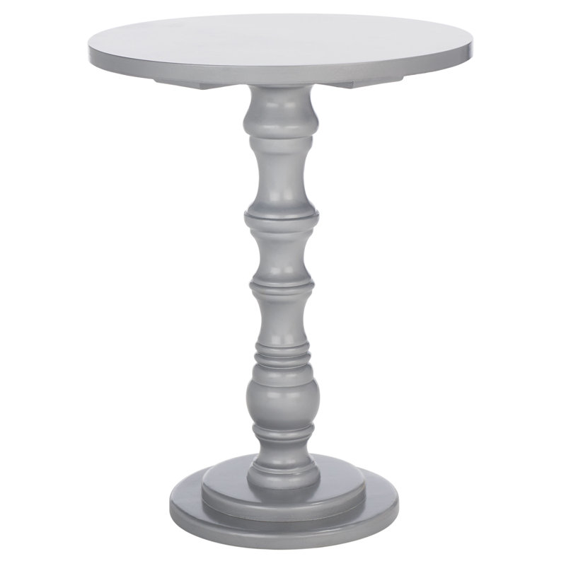 Willhite Solid Wood End Table, Warm Gray