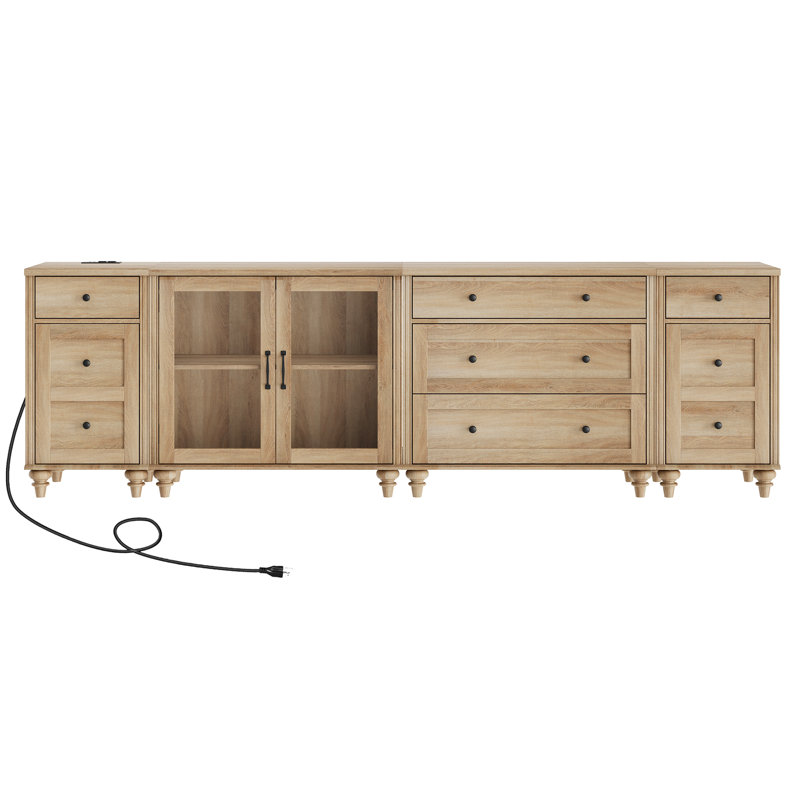 Abinaash 100.8 " W Sideboard, Oak