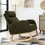 Chaise berçante en tissu Teddy-581323665