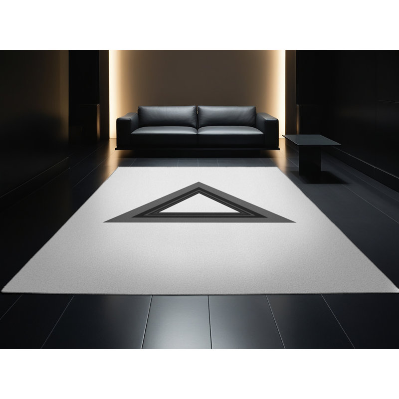 Tapis gris à motifs lavables à la machine - motifs et textures gris, 2 x 5