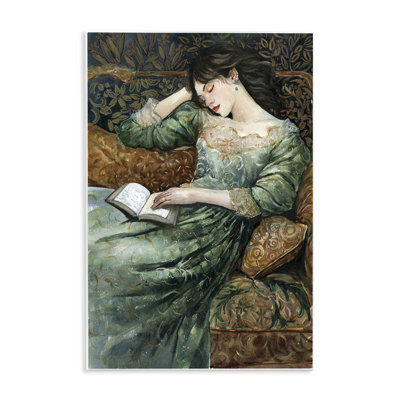  «Woman in Ornate Gown», art mural sur bois par Cloverfield & Co.