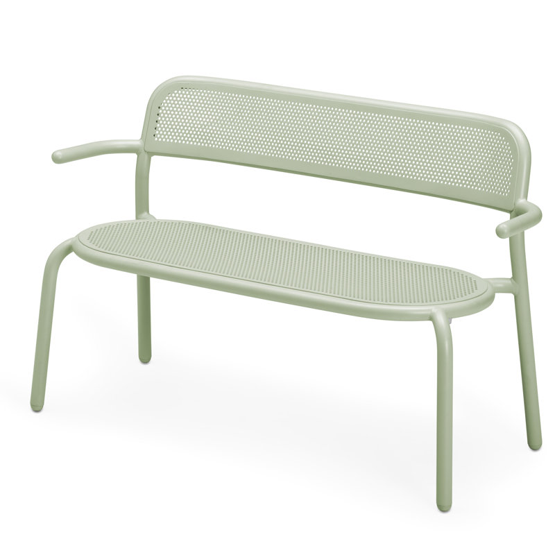 Toni Bankski Outdoor Bench, Mist Green