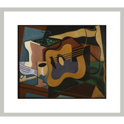Nature morte à la guitare par Juan Gris - Impression sur toile