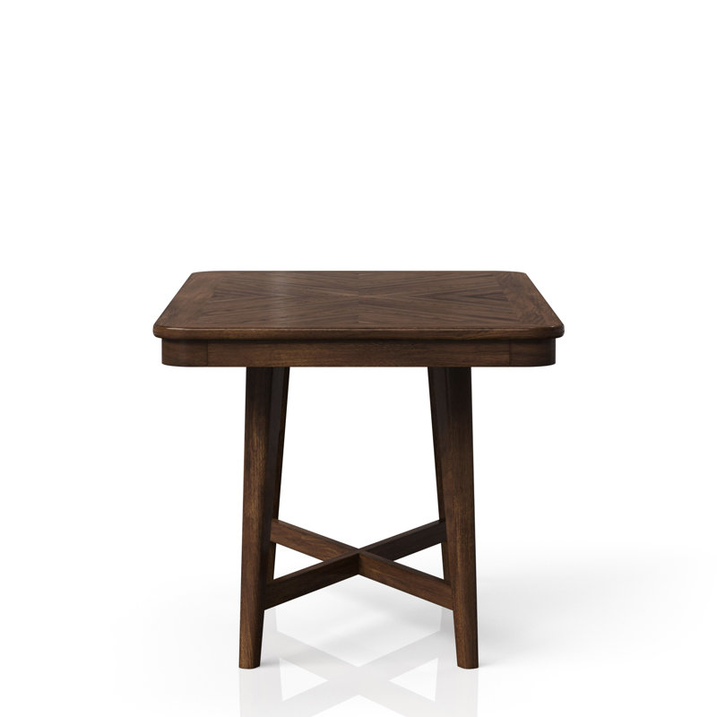 Table de style cerisier moderne 54 po x 34 po Mid-Century, bois massif +, incontournable de la salle à manger