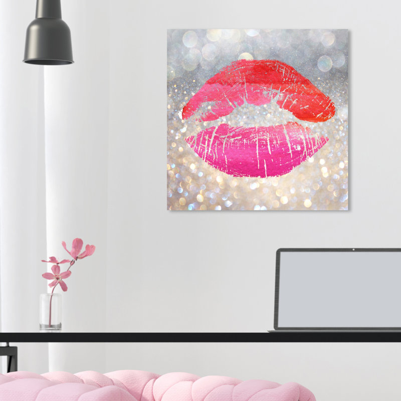 Marilyn's Kiss - Impression sur toile, Toile tendue, H 16 po x l 16 po