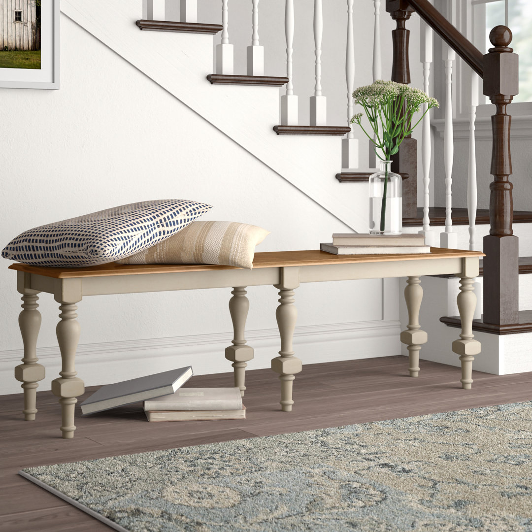 Altin Solid Wood Bench August Grove®