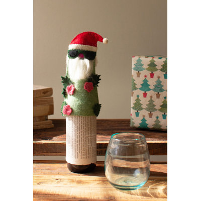  Décoration de Noël père Noël en feutre 8 po de hauteur