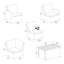 Ensemble de conversation modulaire avec coussins 6 pièces Mucklen-1386691745