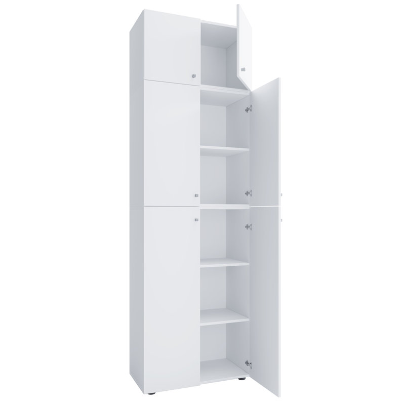 Nolhan Manufactured Wood Wardrobe, White