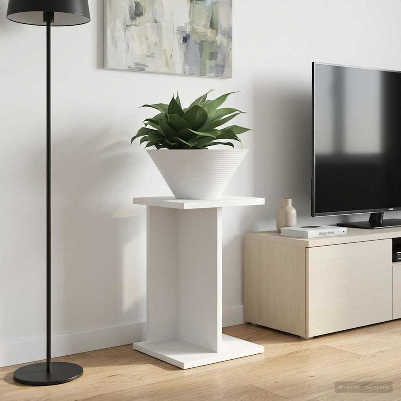 1 Tier Plant Stand, 40.5cm H x 25.5cm W x 25cm D, White