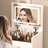 3 In 1 Bedroom Vanity , White With Spacious Storage, Drawers And Comfortable Stool Make Up Vanity, Dressing Table Drawers, Storage For Makeovers