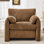 Fauteuil d'appoint rembourré surdimensionné de 38,6 po pour le salon