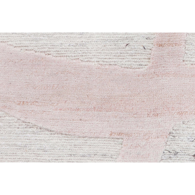 Geometric Area Rug in Pink/Ivory, Rectangle 10' x 14'