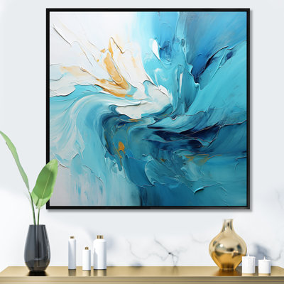 Azure Symphony I - Abstract Landscape Canvas Wall Art