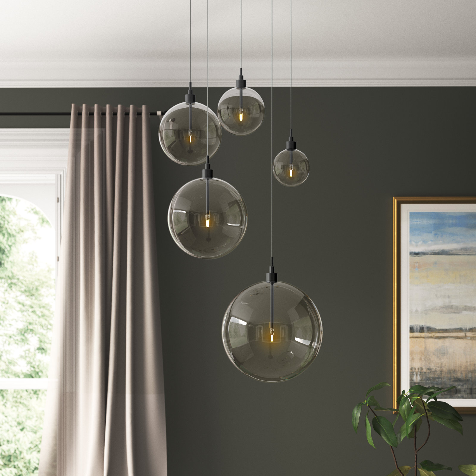 Jensi 5-Light Chandelier, Oil Rubbed Bronze