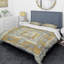 Tapisserie dorée «Gold Glam on Grey» - ensemble de housse de couette transitionnel - microfibre de polyester-38757414