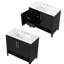 Meuble-lavabo polyvalent 36 po avec lavabo en céramique 36 po