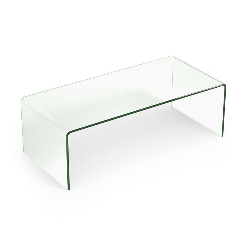 Devasya Modern Tempered Glass Coffee Table