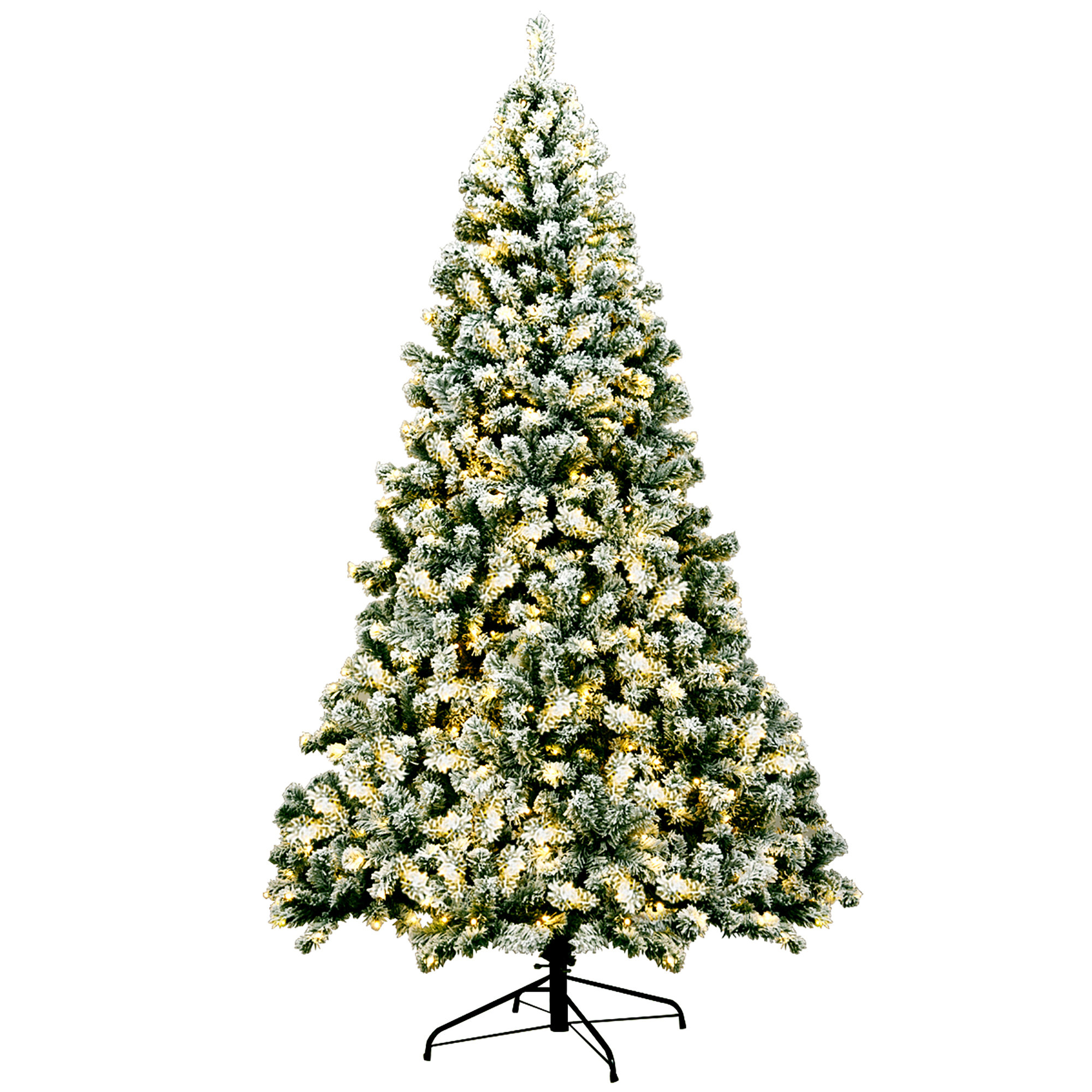 The Holiday Aisle® 7.6' Green Pine Artificial Christmas Tree with 550 ...