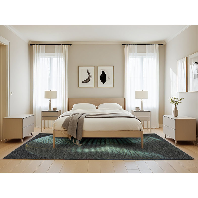 Geometric Indoor Rug, Rectangle 5' x 8'