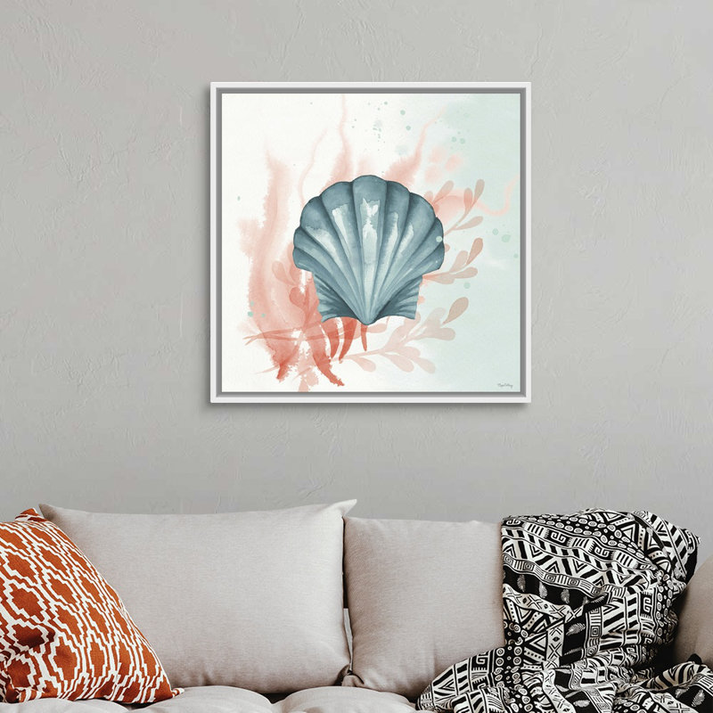 Splash II, art mural sur toile, Cadre blanc, H 32 po x l 32 po x P 2 po